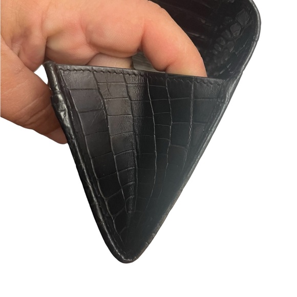 SALVATORE FERRAGAMO PURSE VARA EMBOSSING LEATHER BLACK WOMEN - Picture 4 of 12